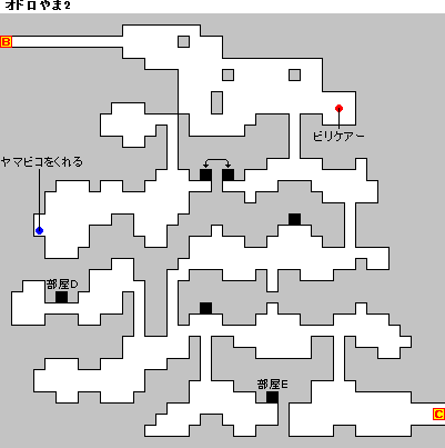オドロやま　マップ