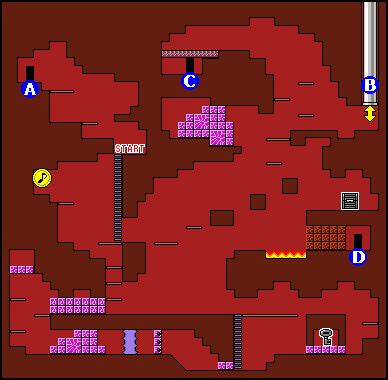 S5 炎の洞窟　マップ